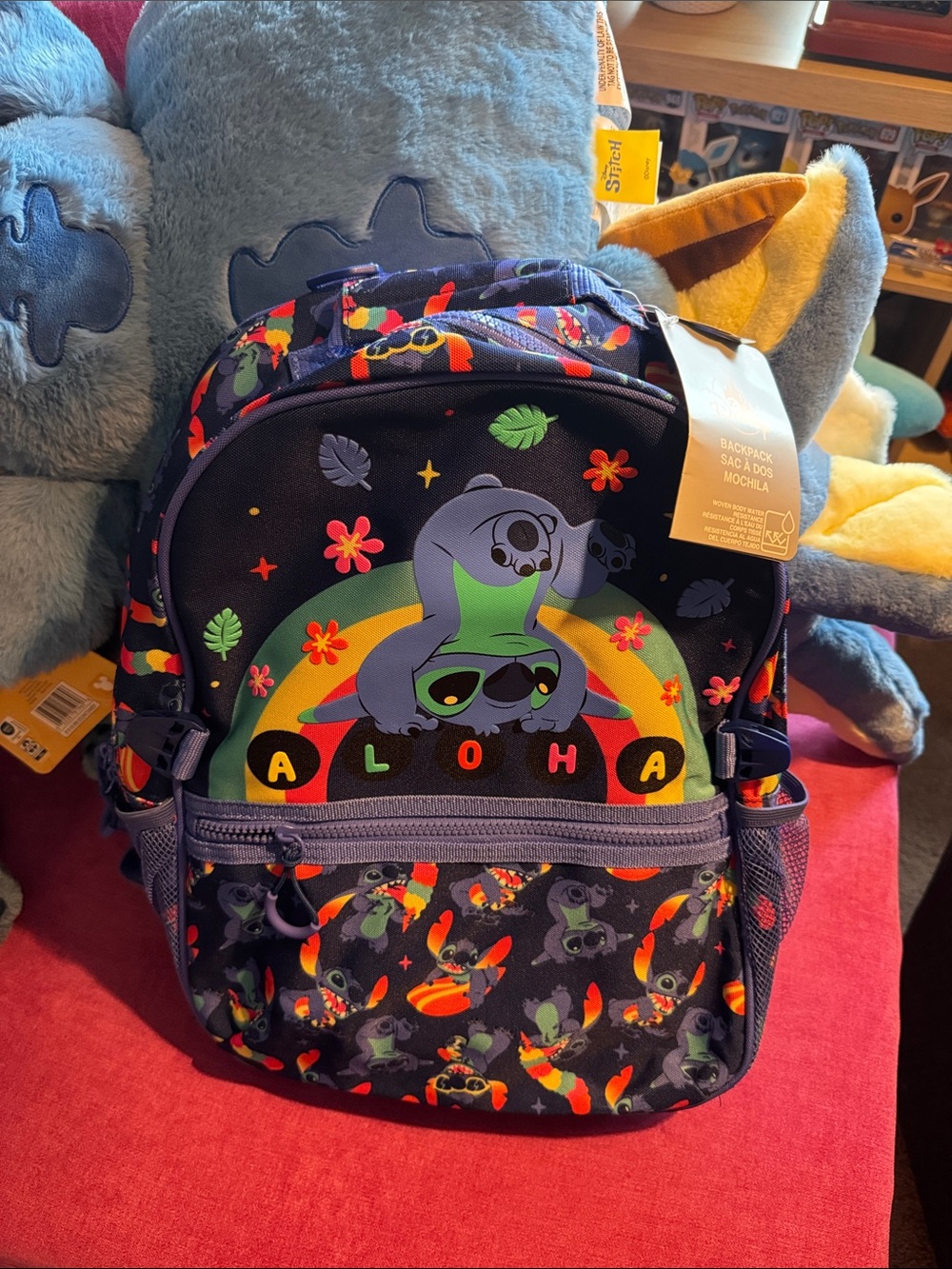 Disney Kids Aloha Stitch Backpack and matching lunchbox NWT